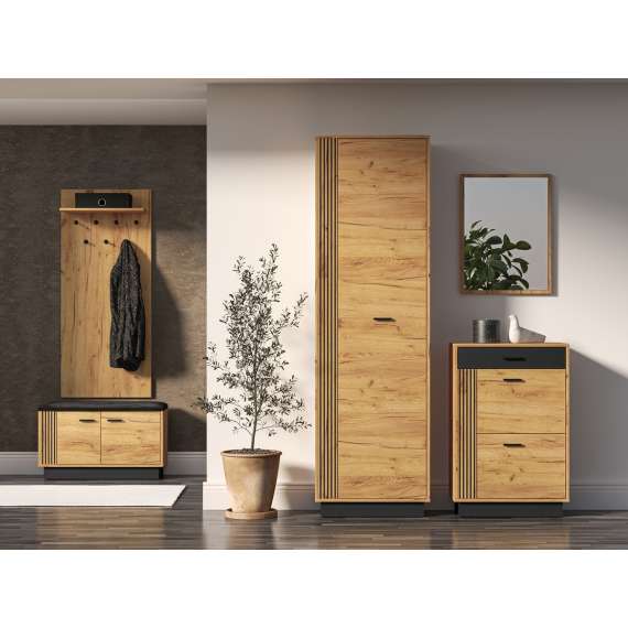 Speil VASCO 50x66 cm  - eik craft ramme