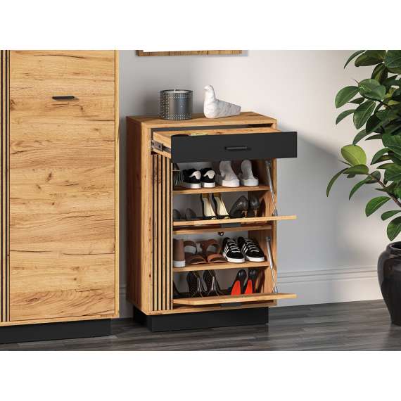 Entresett VASCO 01 - eik craft- svart detaljer