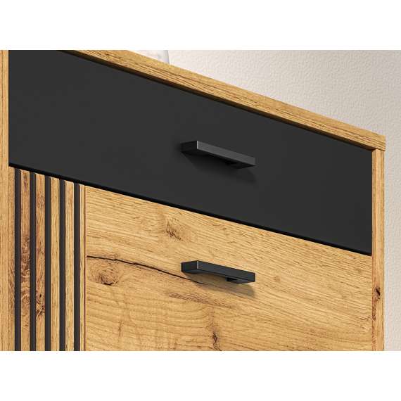 Entresett VASCO 01 - eik craft- svart detaljer