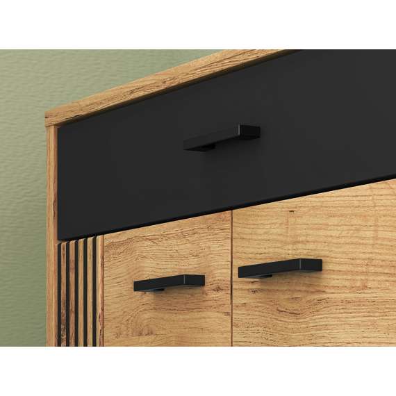 Entresett VASCO 02 - eik craft- svart detaljer