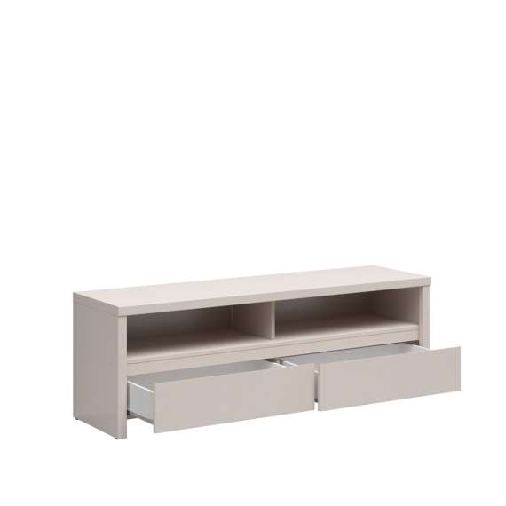 Tv-benk KASPIAN 144x49 cm - cashmere - 2 skuffer