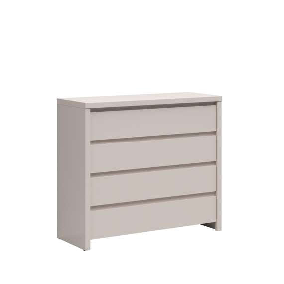 Kommode KASPIAN 105x92 cm - cashmere - 4 skuffer
