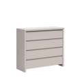 Kommode KASPIAN 105x92 cm - cashmere - 4 skuffer