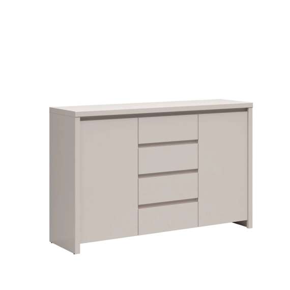 Skjenk KASPIAN 144x92 cm - cashmere - 4 skuffer - 2 dører