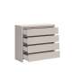 Kommode KASPIAN 105x92 cm - cashmere - 4 skuffer