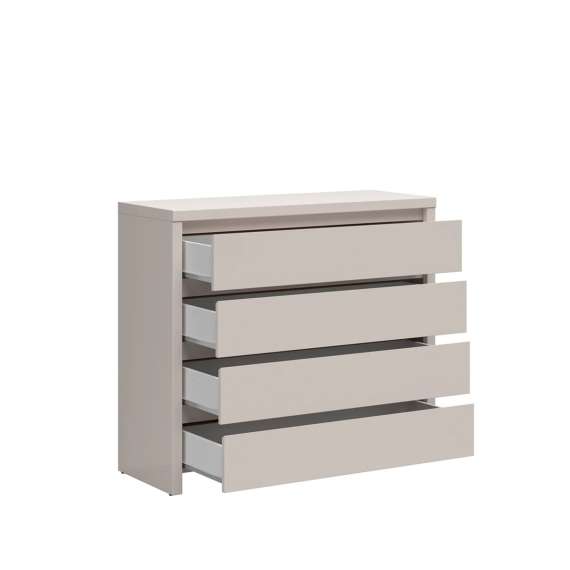 Kommode KASPIAN 105x92 cm - cashmere - 4 skuffer