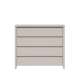 Kommode KASPIAN 105x92 cm - cashmere - 4 skuffer