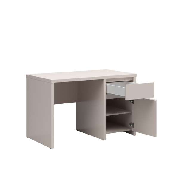 Skrivebord KASPIAN 120x65 cm - cashmere - 1 dør - 1 skuff