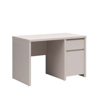 Skrivebord KASPIAN 120x65 cm - cashmere - 1 dør - 1 skuff