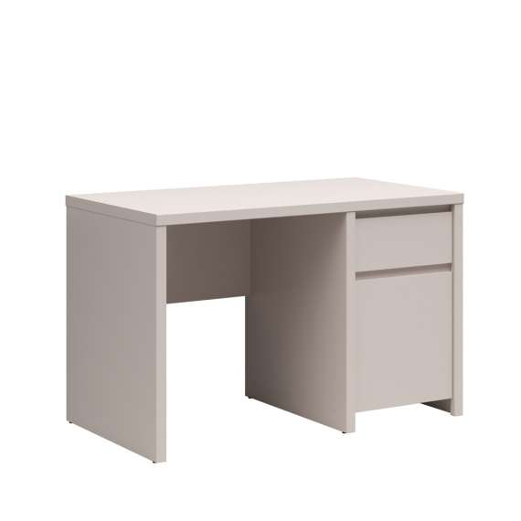 Skrivebord KASPIAN 120x65 cm - cashmere - 1 dør - 1 skuff