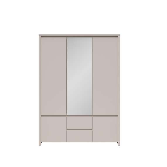 Garderobeskap KASPIAN 154x200 cm - cashmere - 5 dører - 2 skuffer