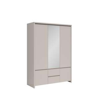 Garderobeskap KASPIAN 154x200 cm - cashmere - 5 dører - 2 skuffer