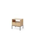 Nattbord Nova 54x56 cm - eik - med skuff