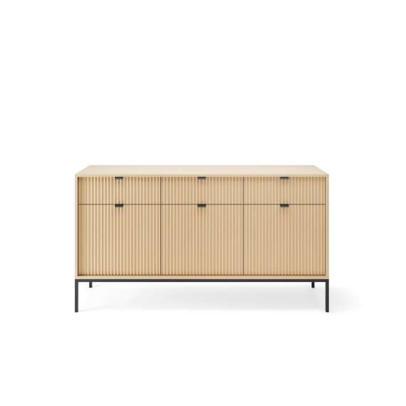 Skjenk Nova 154x83 cm - eik - 3 dører og 3 skuffer
