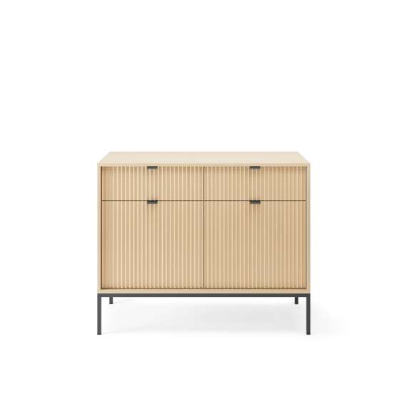 Skjenk Nova 104x83 cm - eik - 2 dører og 2 skuffer