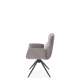 Stol RABEA - grå stoff - svingbar - svart bein