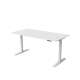Skrivebord Kento 160x80 cm - hvit matt - hev/senk