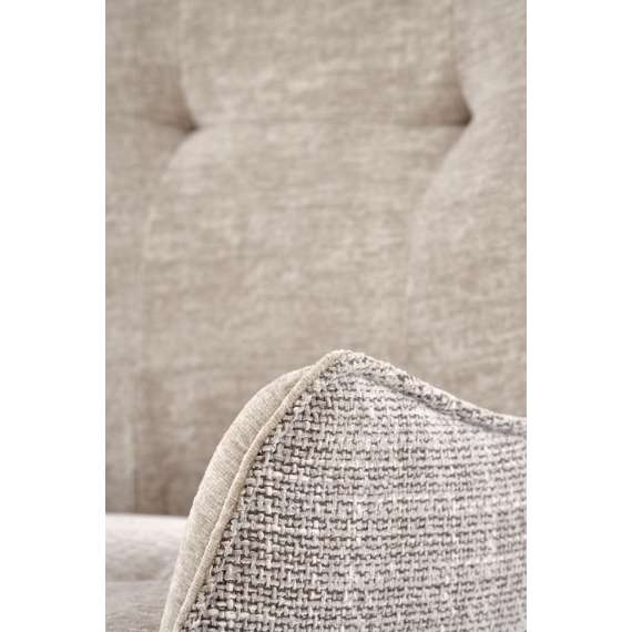 Stol RICKE - grå stoff - svingbar - svart bein