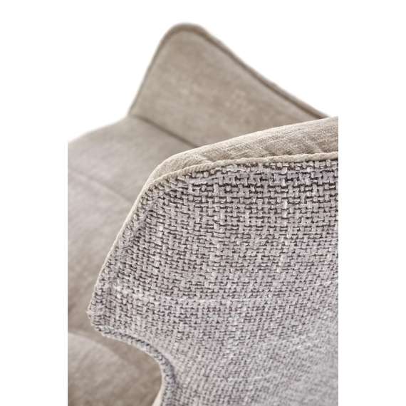 Stol RICKE - grå stoff - svingbar - svart bein