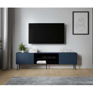 Tv-benk RAFAEL 200x57cm - indigo - 2 dører