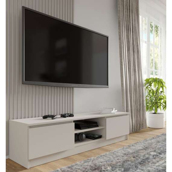 Tv-benk MAIA 159x39 cm - cashmere - 2 dører