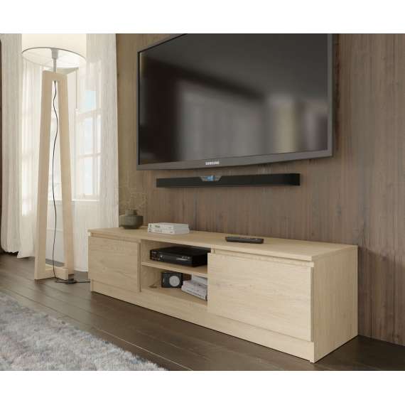 Tv-benk MAIA 150x39 cm - eik cremona - 2 dører