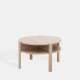 Sofabord TOBAGO Ø74 cm - eik sonoma