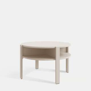 Sofabord TOBAGO Ø74 cm - beige sand