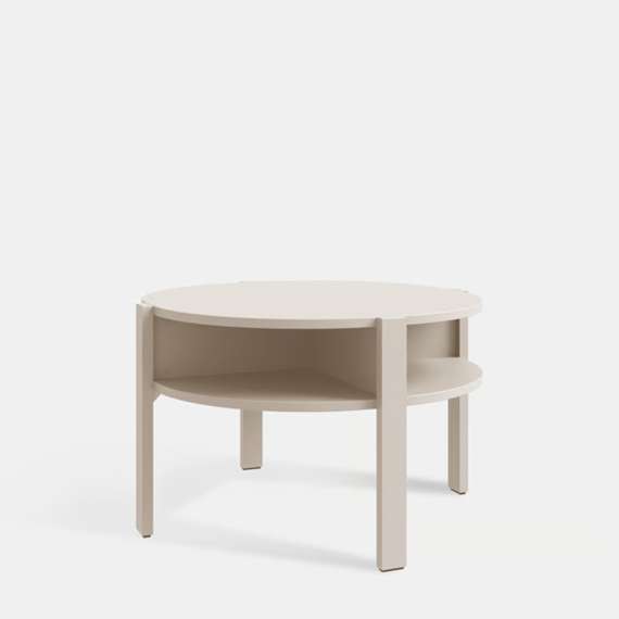 Sofabord TOBAGO Ø74 cm - beige sand