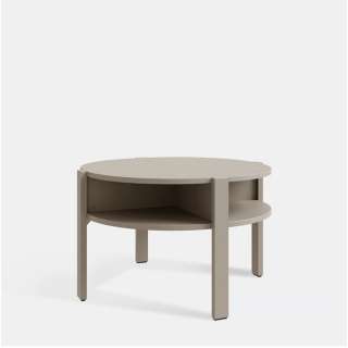 Sofabord TOBAGO Ø74 cm - taupe