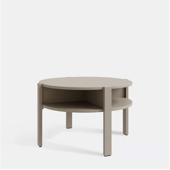 Sofabord TOBAGO Ø74 cm - taupe