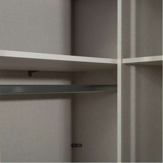 Hjørnegarderobe TRAWEN 89x89x210 cm - hvit matt - 1 dør