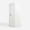 Hjørnegarderobe TRAWEN 89x89x210 cm - hvit matt - 1 dør
