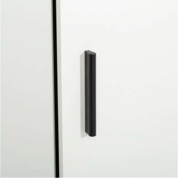 Hjørnegarderobe TRAWEN 89x89x210 cm - hvit matt - 1 dør