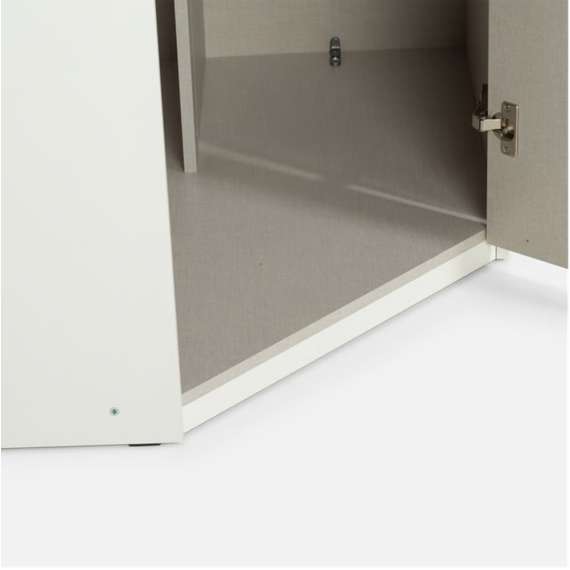 Hjørnegarderobe TRAWEN 89x89x210 cm - hvit matt - 1 dør