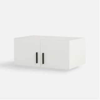 Overskap TRAWEN 89x38 cm - hvit matt - 2 dører