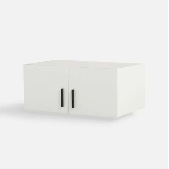 Overskap TRAWEN 89x38 cm - hvit matt - 2 dører