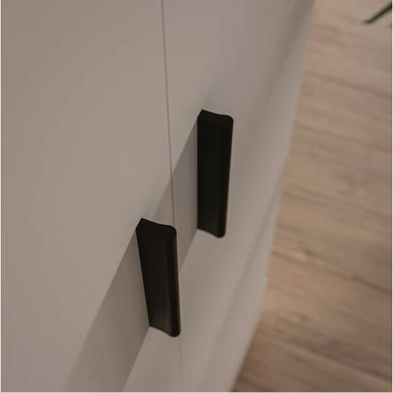 Overskap TRAWEN 89x38 cm - hvit matt - 2 dører