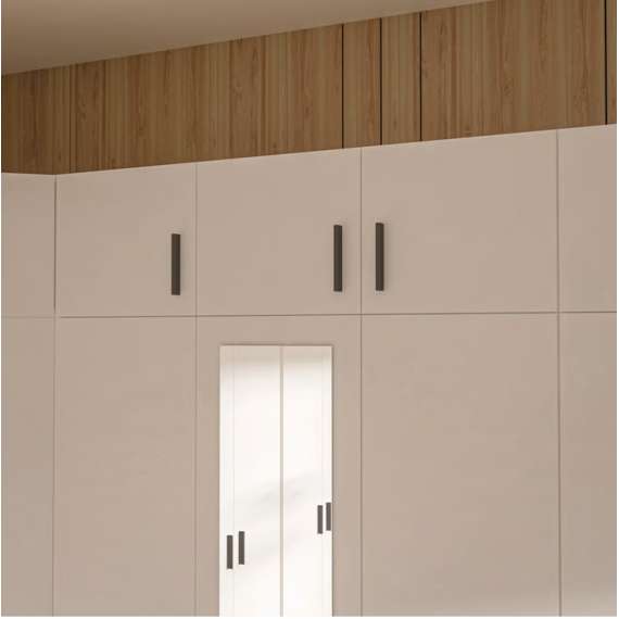 Overskap TRAWEN 133x38 cm - hvit matt - 3 dører