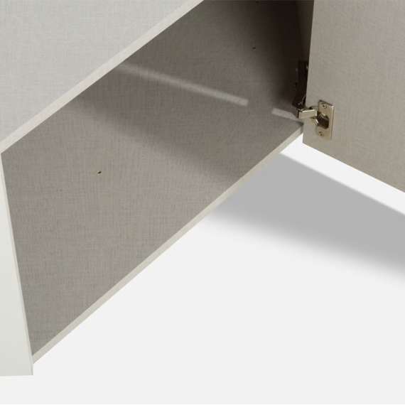 Hjørne overskap TRAWEN 89x89x38 cm - hvit matt - 1 dør