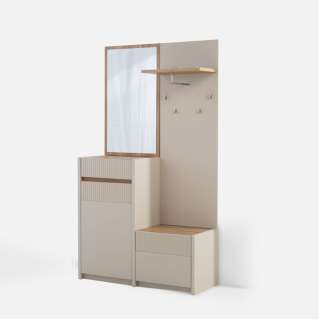 Entresett SQUERE -108x196 cm - eik sand - beige sand