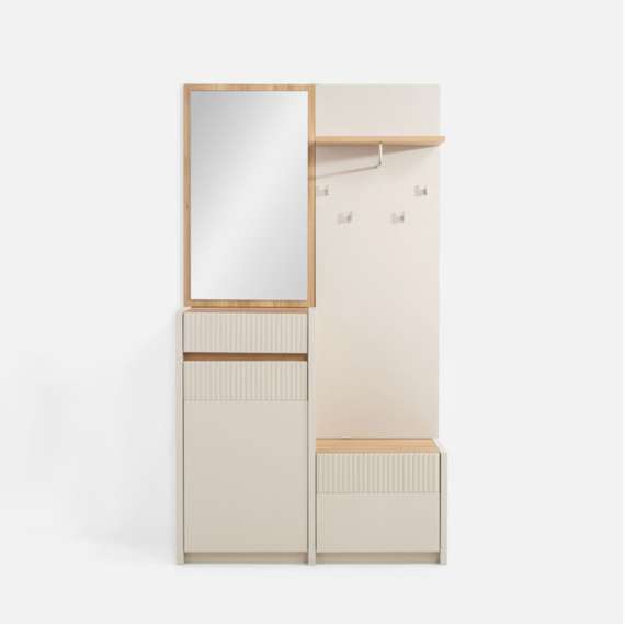 Entresett SQUERE -108x196 cm - eik sand - beige sand