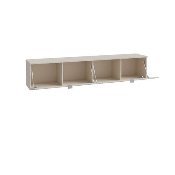 Vegghengt tv-benk LIBERTAD - 179x38 cm - beige sand - 2 dører