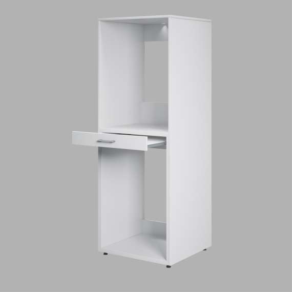 Skap til vaskemaskin og tørketrommel ASA 69x189 cm - hvit