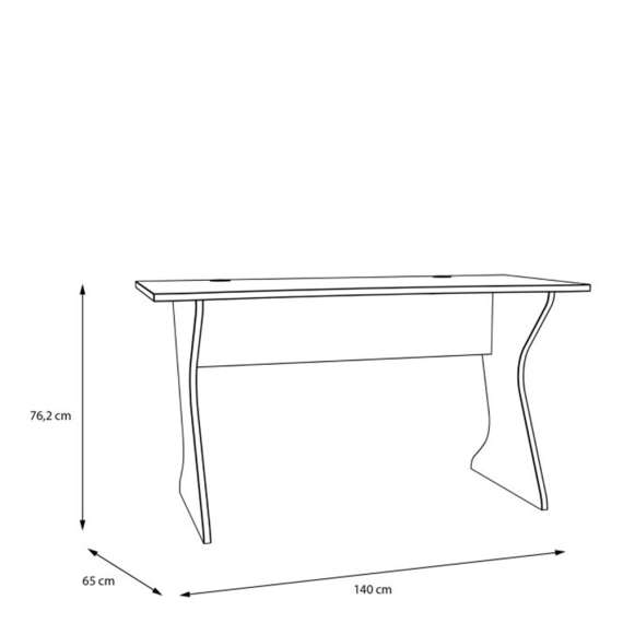 Skrivebord UTAPAU 140x65 cm - salvie
