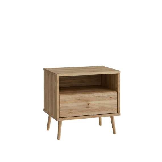 Nattbord HARLLSON 60x58 cm - eik mauvella - 1 skuff