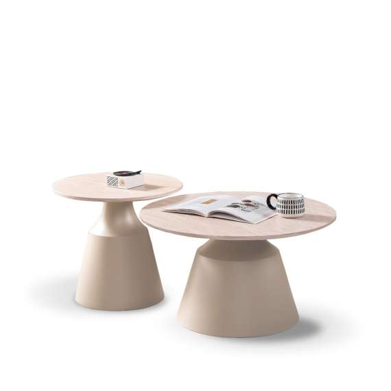 Bordsett ZURICH - travertin imitasjon - cashmere understell