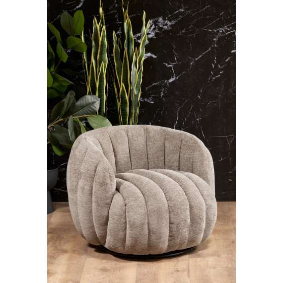 Lenestol Fraser - mørk beige - svingbar