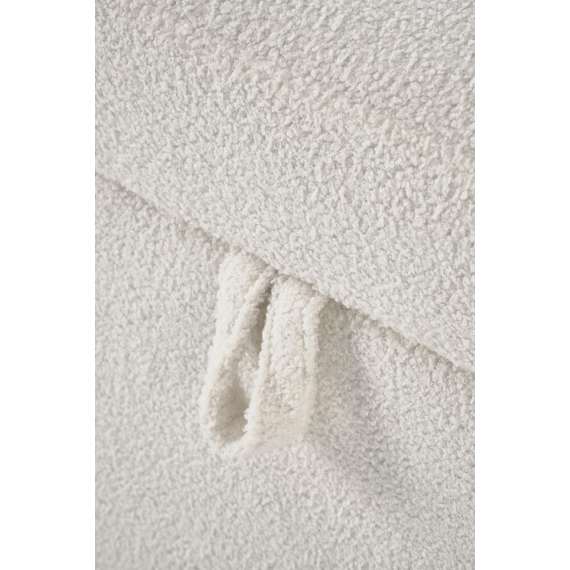 Sittebenk FICARIA - crem bouclé - oppbevaringsplass