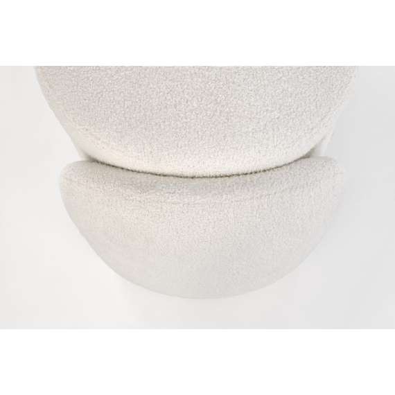 Sittebenk FICARIA - crem bouclé - oppbevaringsplass